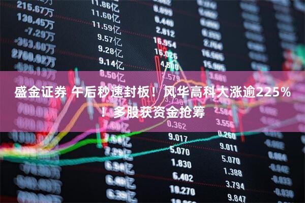 盛金证券 午后秒速封板!风华高科大涨逾225%!多股获资金抢筹
