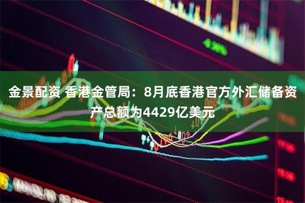 金景配资 香港金管局：8月底香港官方外汇储备资产总额为4429亿美元